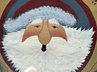 Folk Art Primitive Holiday Santa Wooden Bowl Christmas Hand Painted See Pics 12 