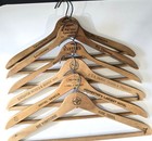 Mixed Lot Of 18 Vintage Wooden Clothes Hangers Some Advertising