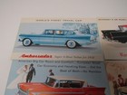  11  1955 1958 Nash Rambler Ambassador 4-door Sedan Wagon Postcards - Rare  
