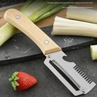 2026 New Paring Knife Ergonomic Wood Handle Knife Stainless Steel Vegetable Peel