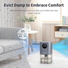 Dehumidifier For Bedroom  58oz Small Dehumidifier For Home Bathroom  500 Sq ft 