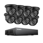 Sannce 8ch 1080p Lite 5in1 Dvr 2mp Video Security Camera System Human Detection