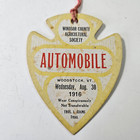 Bh 1916 Automobile Entry Tag Windsor County Agi Society Woodstock Vt Automobilia