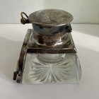 1898 William Hutton Sterling Silver And Glass Inkwell Calendar And Pocket Watch