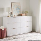 6 Drawer White Dresser Bedroom Storage Chest Modern Wood Furniture 