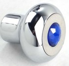 Deluxe Dimmer Control Knob Blue Jewel Ss Block Letter For 1 4  Shaft Gg 95661