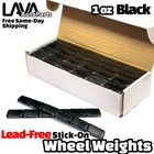 6 Box 1 Oz Black Wheel Weights Stick-on Adhesive Tape Total 864 Pcs Lead-free