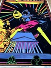 1980 Led Zeppelin Felt Flocked Blacklight Poster Vintage Scorpio  1679  23 x35 
