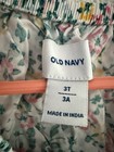 Old Navy Baby Girls Multi Floral Long Sleeve Ruffle Blouse Top Size 3t