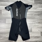 Hyperflex Access 2mm Shorty Spring Suit Mens S Black   Gray Wetsuit Back Zip