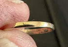 Vintage Bda Budlong  Docherty   Armstron 10k Solid Gold Baby Ring Infant Band