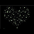 Glow In The Dark 3d Stars Wall Stickers 100pcs Luminous Fluorescent Pl Cx4