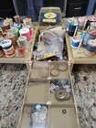 Vintage 1983 World Wide Media Folding Storage Caddy Spool Thread Sewing Box