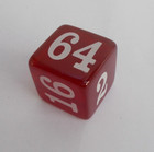 Vtg Lg Doubling Cube Backgammon 1 3 8  Translucent Cherry Red Bakelite Catalin