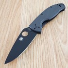 Spyderco Tenacious Folding Knife 3 5  8cr13mov Steel Blade Carbon F g10 Handle