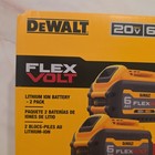 Dewalt Dcb606-2 Flexvolt 20v 60v Max Battery  6 0-ah - 2 Pack New In Box