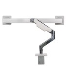 Humanscale M8 1 Adjustable Dual Monitor Arm With Crossbar Clamp Mount M81cmwb2b