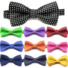 Cool Kids Boys Polka Dot Bow Tie Butterfly Wedding Party Pet Bowtie Tuxedo Ties 