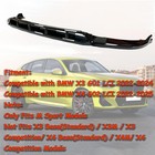 Front Bumper Lip Splitter Abs For Bmw X3 X4 2022 2024 M Sport Gloss Black