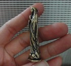 Vintage Style Solid Brass Copper Virgin Mary Woman Statue Pendant