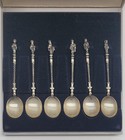 Vintage 1973 Niekerk Holland Dutch Silver Apostles Spoon Set N10 Sword Stamp