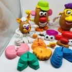 Mr  Potato Head Large Lot 55  Pieces Mixed Accessories Parts Shoes Hats Nose 
