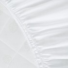 Crib Bed Skirt 28 x52  Pleated Dust Ruffle 14  Drop Elastic Adjustable Fit White