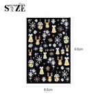 8 Sheets Glitter Christmas Nail Art Stickers Decals Self-adhesive Pegatinas U  as
