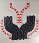 Afx Track  bulk Item  9  Chicane Set - Left   Right Chicane Tracks