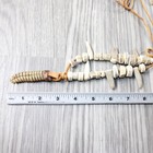 Extra Large Rattlesnake Rattle Plus Antler Beads Necklace   4554    Mountain Man