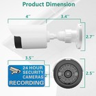 2pack Dummy Fake Camera Surveillance Security Cctv Dome Indoor Outdoor Led Light