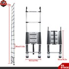 14 5ft Extension Ladder Telescoping Ladder Multi-purpose Folding Aluminum Ladder