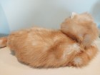 Russ Berrie Yomiko Fluffy Orange white Cat Plush Toy Stuffed Animal