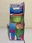 Snackeez 2-in-1 Snack Drink Cup As Seen On Tv  orange And Green  Brand New