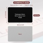 0 8mm Stainless Steel Metal Business Cards  50 Pack Mirror Name Card  Black