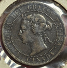 1893 Canada Large Cent Lovely Circulated Brown Queen Victoria Penny