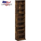 9 Shelf Cd Dvd Rack Storage Organizer Media Cabinet Tower Multimedia Holder
