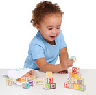 51-piece Classic Abc Wooden Block Set  Preschool Building Toys  Learning And Edu
