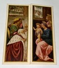 Rare Vintage American Religious Art Litho Calendar Washington Dc Cathedral  1951