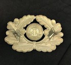 East German Ddr National Peoples Army Military Nva Officer Gold Hat Cockade Vtg