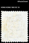 Hong Kong 1863 Sc 19 Queen Victoria Vermillion 30   Mhr Fine