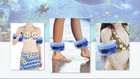 1 Pair Foam Aquatic Cuffs Swimming Leggings Arm Floating Ring Heavy Weights