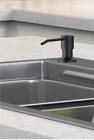 Matte Black Soap Dispenser Under Counter Built In Kitchen Countertop Stainless 