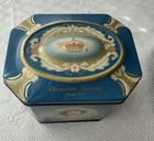 Vintage Queen Elizabeth Ii Coronation Biscuit Tin June 1953 Gray Dunn Souvenir