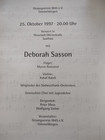 Deborah Sasson Signed Performance Program  german 1997 