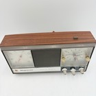 Vintage Magnavox C014 Clock Radio Brown Solid State Am Fm Alarm Tested