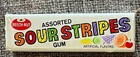 Vintage 1960   s Beech-nut Sour Stripes Gum Pack  Sealed  Nos  Mint Condition  