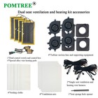 Car Seat Ventilation And Heating Kit Fit 2 Seats Cooling   Heating Universal 