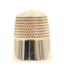 Estate Solid 10kt Yellow Gold 15 2mm Wide Rare Sewing Thimble Accessory E7 - 4g