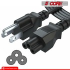 5core Ac Power Cord 6ft 3 Prong Adapter Us Male - Female Laptop Pc Extension